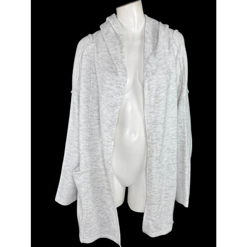 Studio Park x Amy Stran Hooded Cardigan Grey Medium‎ Pockets Long Sleeve